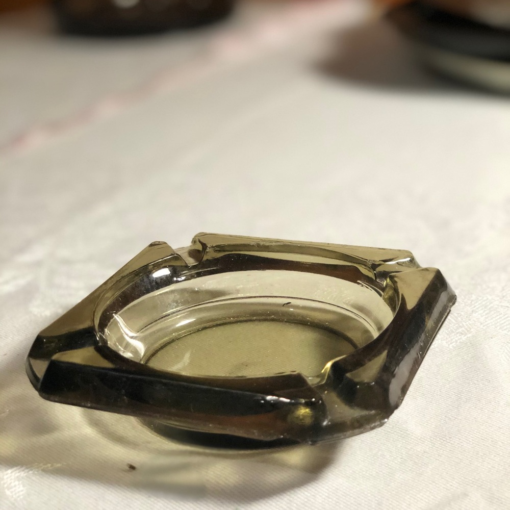 Vintage grey ashtray